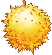 Gold Spiky Fruit